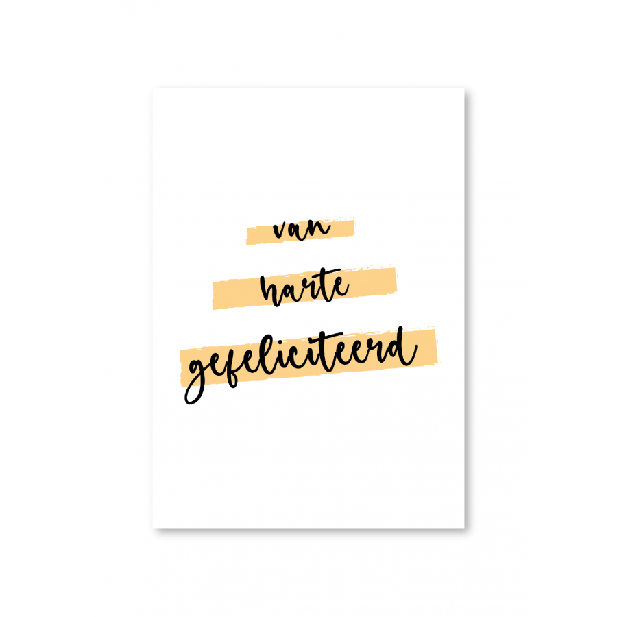 Van harte gefeliciteerd Van harte gefeliciteerd