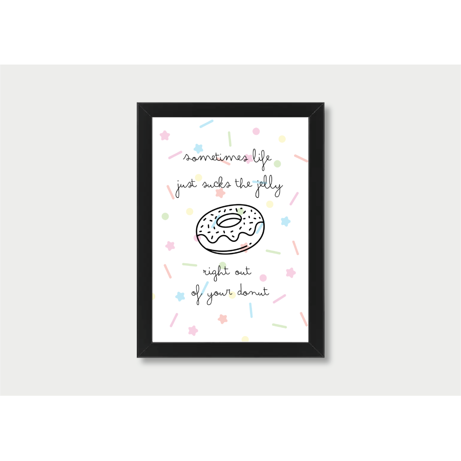 Donut - poster incl. lijst Donut - poster incl. lijst
